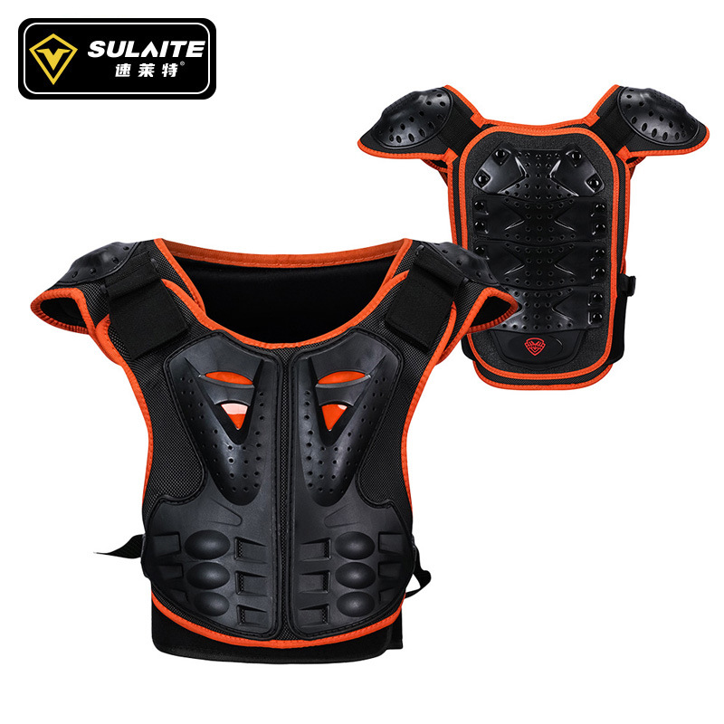 Picture of Sulaite Kidsren's Roller Skating Protective Gear, Skating Chest Protector, Back Protector, Night Reflective Equestrian Cycling Armor, Riding Armor