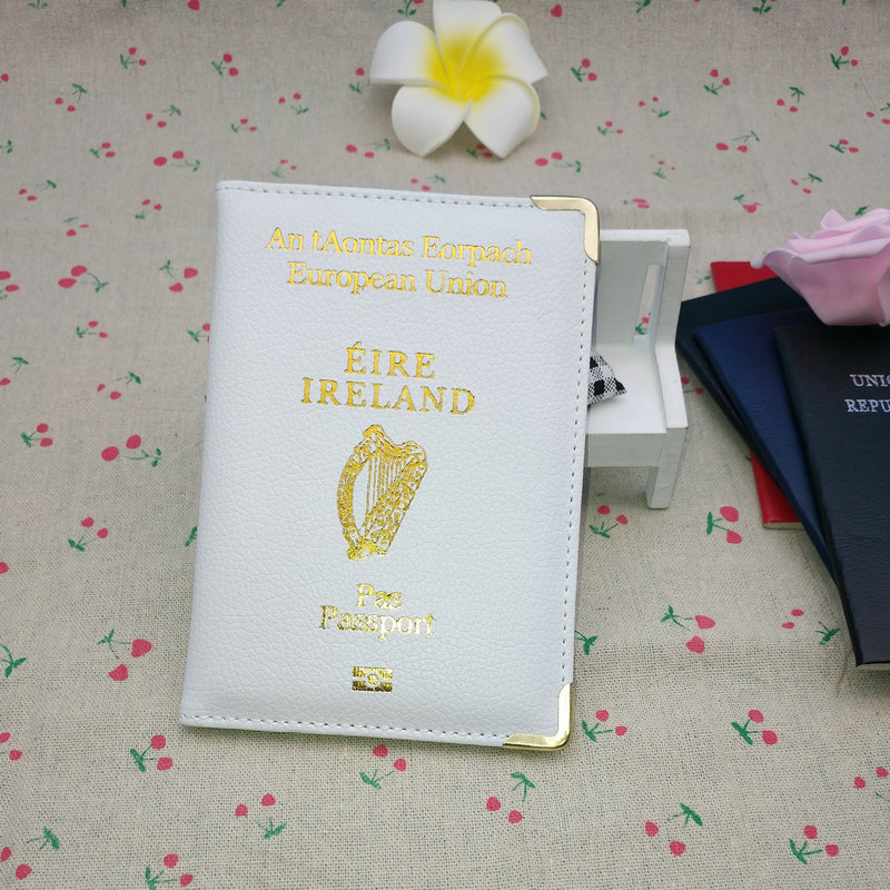 Picture of Multicolor Optional PU Ireland Passbook Holder Passbook Holder Travel Multi-function Bi-fold Passbook Bag Certificate Holder