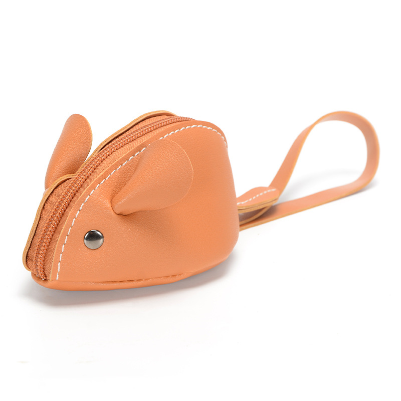 Picture of 2025 New Cross-border Coin Purse PU Leather Cute Simple Mouse Cartoon Key Bag Multi-functional Hand Storage Bag