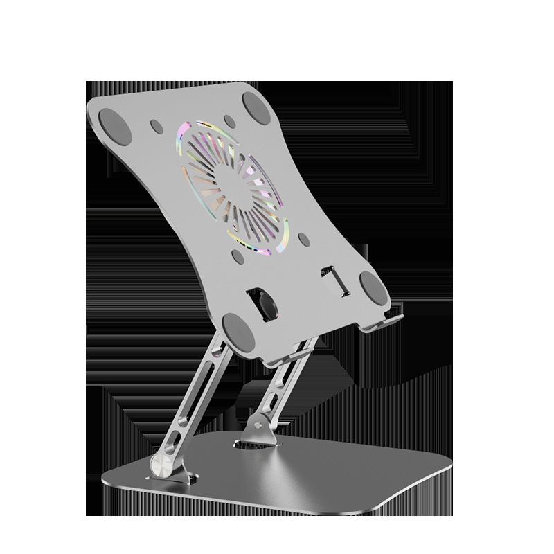 Picture of 2023 new 360-degree rotating aluminum alloy notebook bracket foldable desktop office cooling hair dryer bracket