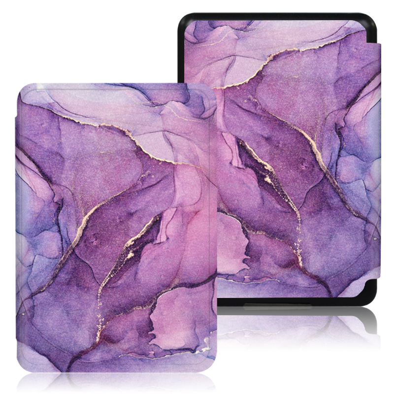 Picture of Spot Suitable for Kindle Protective Case 2016 Entry Version 558 Silk Pattern Painted Protective Case Migu X Leather Case