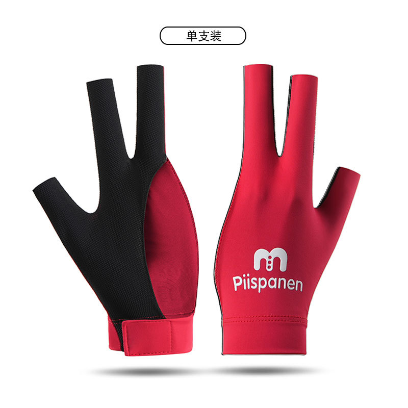 Picture of Billiards Gloves Professional Snooker Men's Three-Finger Full-Finger Ice Silk Breathable Non-Slip Left-Hand Single Pool Gloves Women