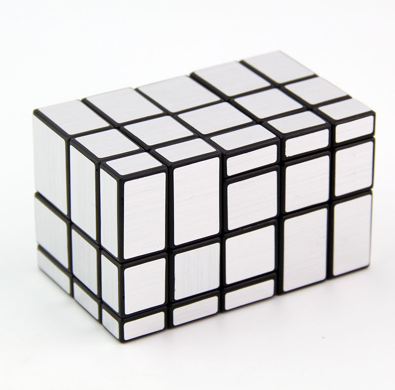 Picture of Two Siamesed Mirror Rubik's Cube Handmade DIY Alien Bundled Restricted Rotating Mirror 2 Siamesed Fun Intelligence Rubik's Cube