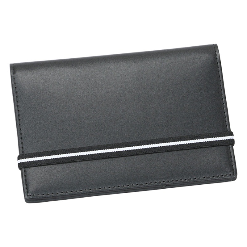 2023 New Rfid Creative Elastic Band Passport Book Cover Genuine Leather Document Bag Spot Multifunctional Passport Protective Cover
