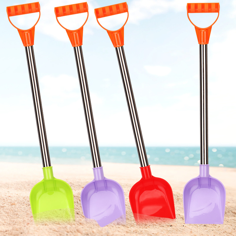 Jianxiong Brand Children's Beach Toy Large Thickened Stainless Steel Shovel Parent-Child Interactive Sand-Playing Tool