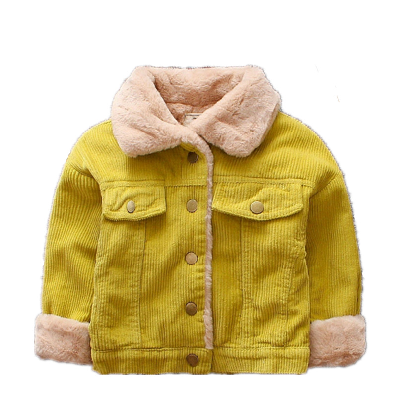 Picture of 22 Boys' New Outwears Fleece-Lined Kidsren's Thickeneded Tops Autumn and Winter New Baby Winter Clothes Thickeneded Outwears for Kidsren and Middle-Aged Kidsren