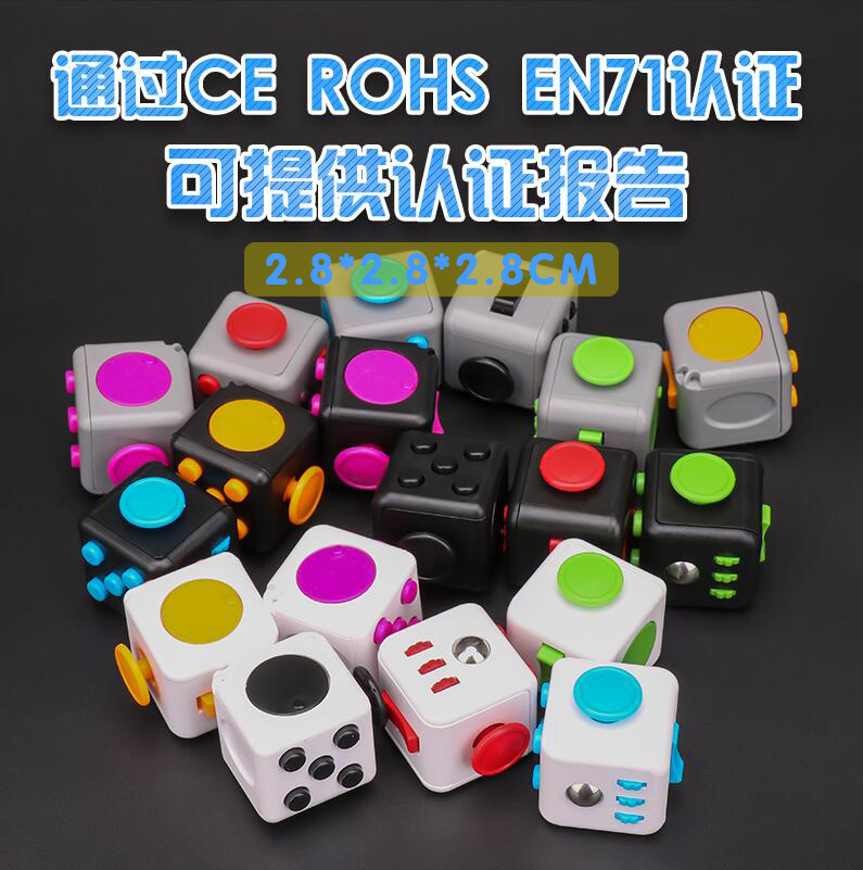 Picture of Cross-Border Decompression Rubik's Cube Infinite Magic Cube Finger Decompression Dice New and Unique Vent Toy Fidget Cube
