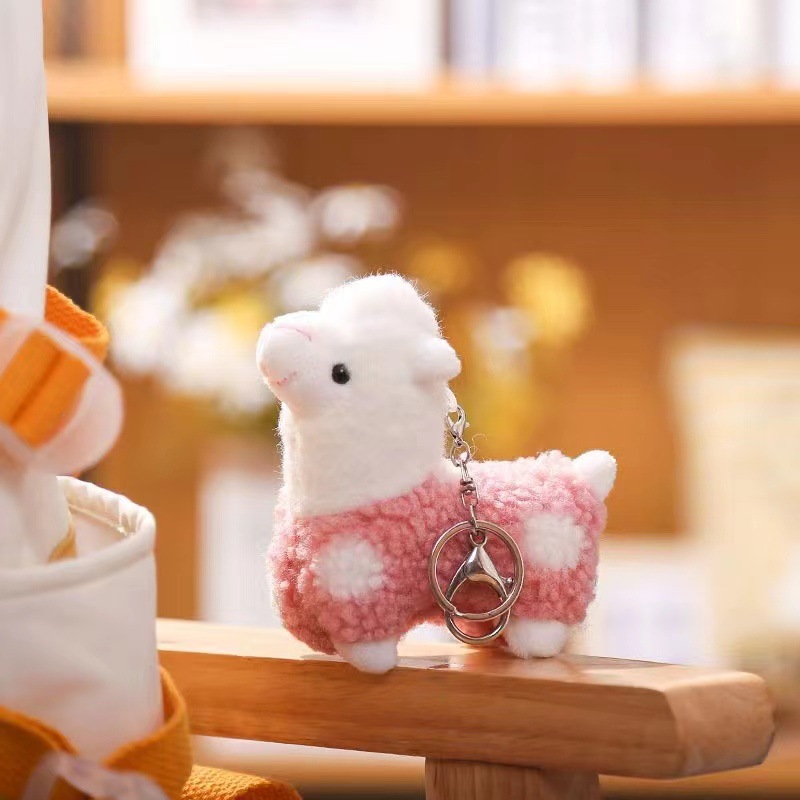 Picture of Wholesale Alpaca Velvet Toy Pendant Simulation Pony Keychain Doll Bag Hanging Ornaments Activity Gift