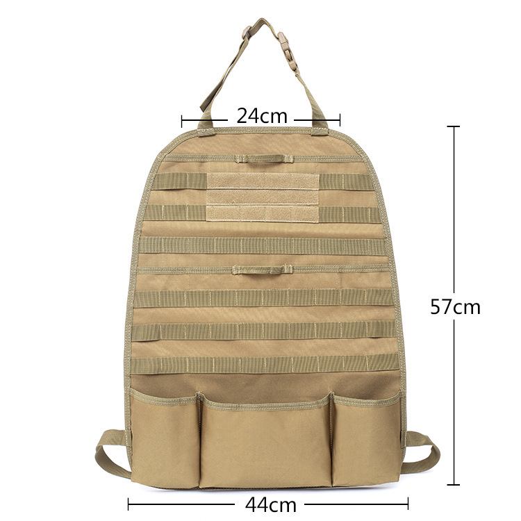Picture of Multifunctional car rear seat back storage bag molle car seat cushion hanging cushion car storage bag