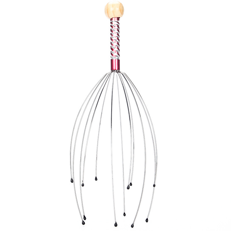Picture of Stainless steel wire octopus head massager octopus head acupoint relaxation scratch scalp brain massage claw