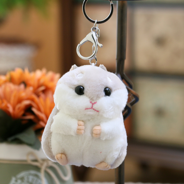 Picture of 2020 Year of the Rat Mascot Little Mouse Pendant Cute Soft Hamster Keychain Bag Stuffed Doll Doll