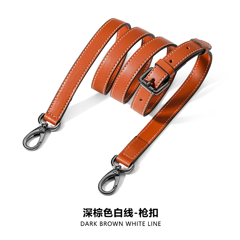 Picture of Ma Huangshi Mhs-A-1 Plain Leather Bag Strap Adjustable Spaghetti Strap Bag Replacement Strap Single Shoulder Crossbody for Women