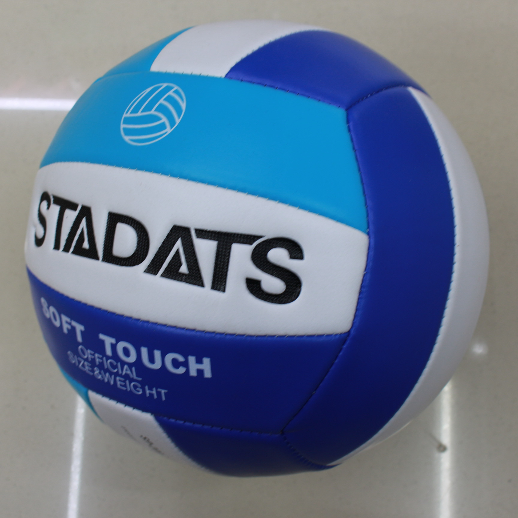 Picture of genuine goods High Foam No.5 Sky Blue High School Entrance Examination Professional Standard Soft Volleyball for Competition Large Discount
