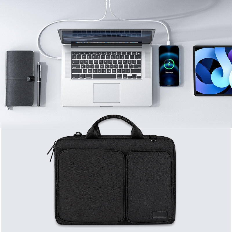 Picture of Accessory Cosmetics Bag, Computer Bag, Shoulder Crossbody Bag, Messenger Bag, Suitable for Macbook, Huawei, Xiaomi, Quilted Pattern