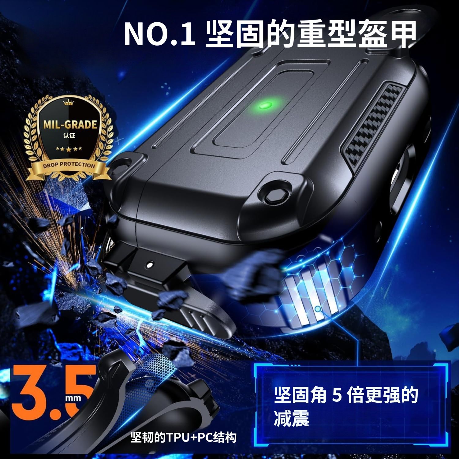 Picture of Cross-Border New Airpodspro2 Second Generation Headphone Case Suitable for Apple Airpods4 Buckle Bluetooth Protective Case