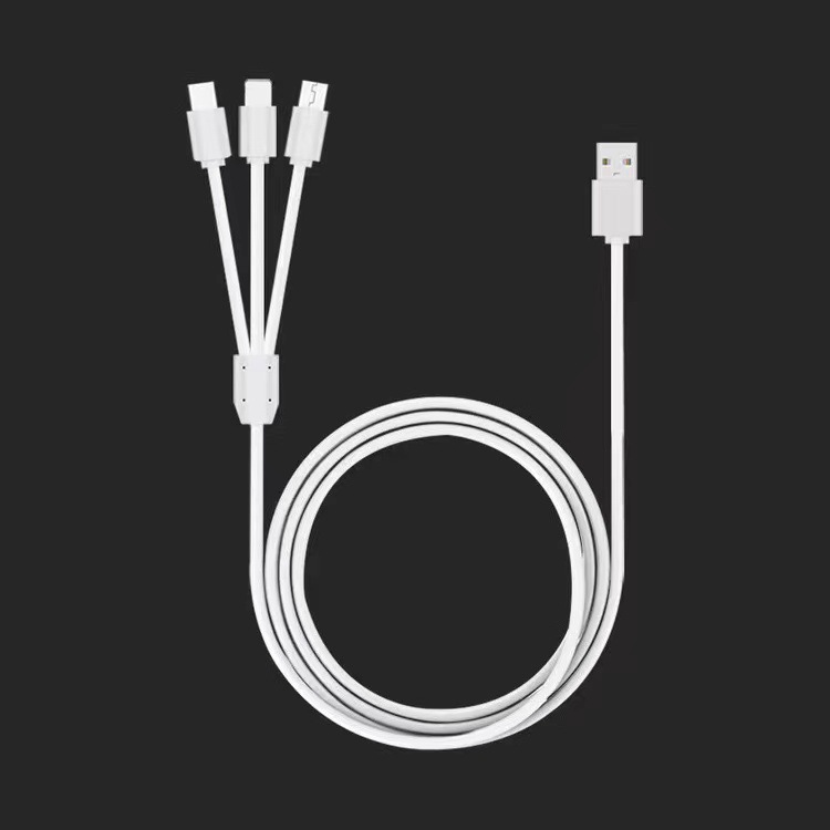 Picture of Source 120w zinc alloy machine passenger data line one drag three flash charging data line three in one super fast charging line