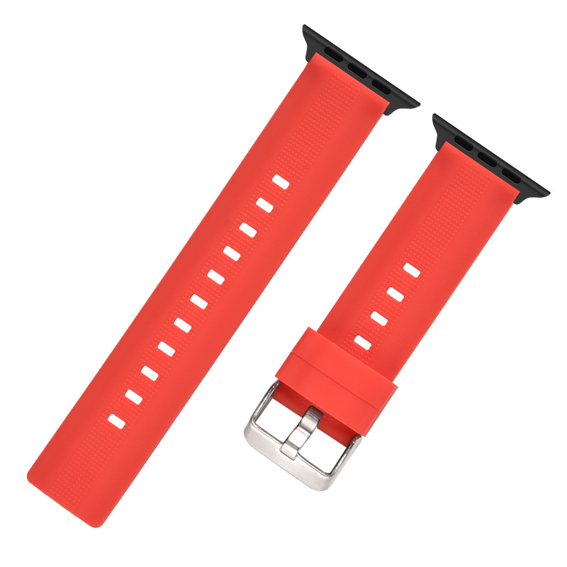 Picture of For Original Apple Strap Advanced Sense iwatch Strap Interface Black Quick-release 22mm Environmentally Friendly Silicone Strap