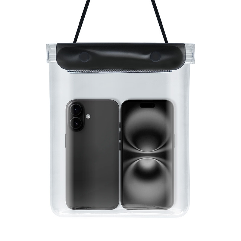 Picture of Large Mobile Phone Waterproof Case Transparent Waterproof Mobile Phone Bag Rider Takeout Special Touch Screen Rechargeable Mobile Phone Waterproof Bag