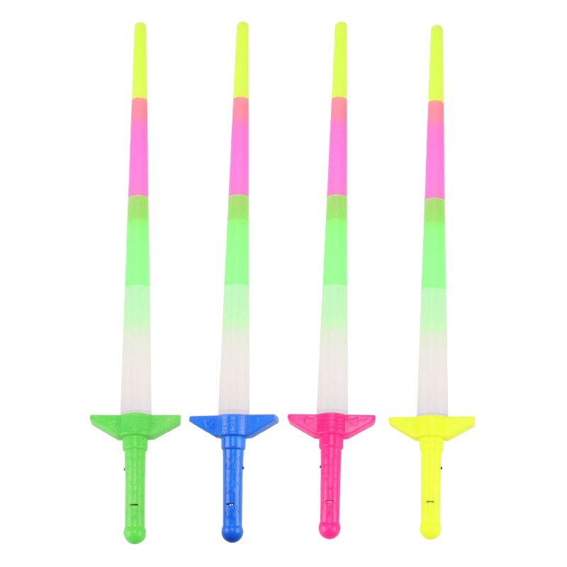 Large four-section luminous stick shrink stick luminous stick four-section retractable fluorescent stick night market children's toys wholesale