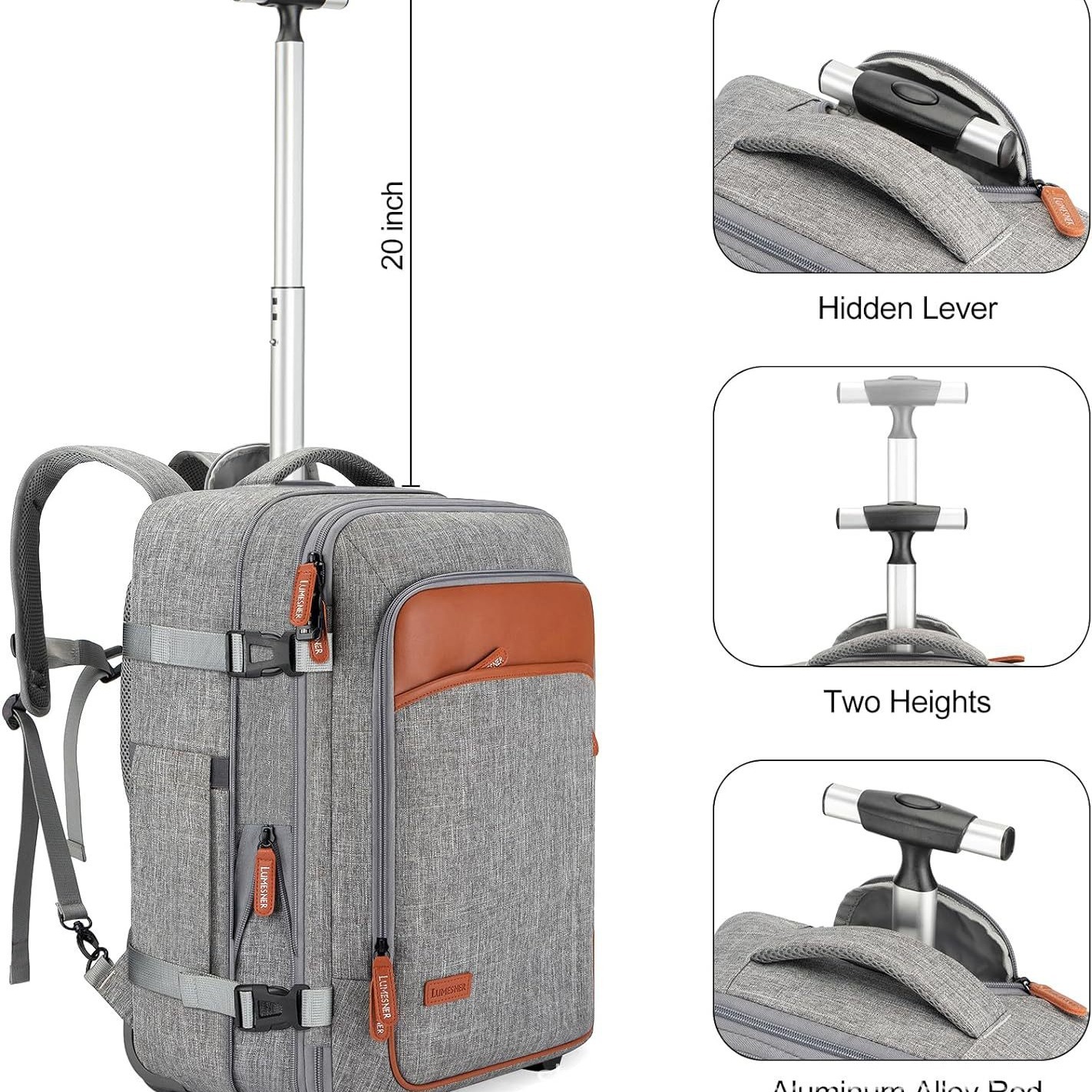 Picture of Amazon Cross-border Foreign Trade Explosions Backpack Men's Rod Bag Expandable Travel Travel Bag