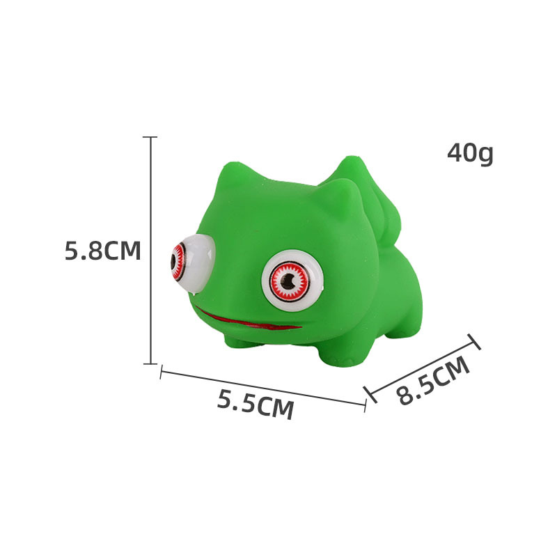 Picture of Cross-border cartoon factory direct decompression animal squeeze doll decompression pinch music stare eye vent toy