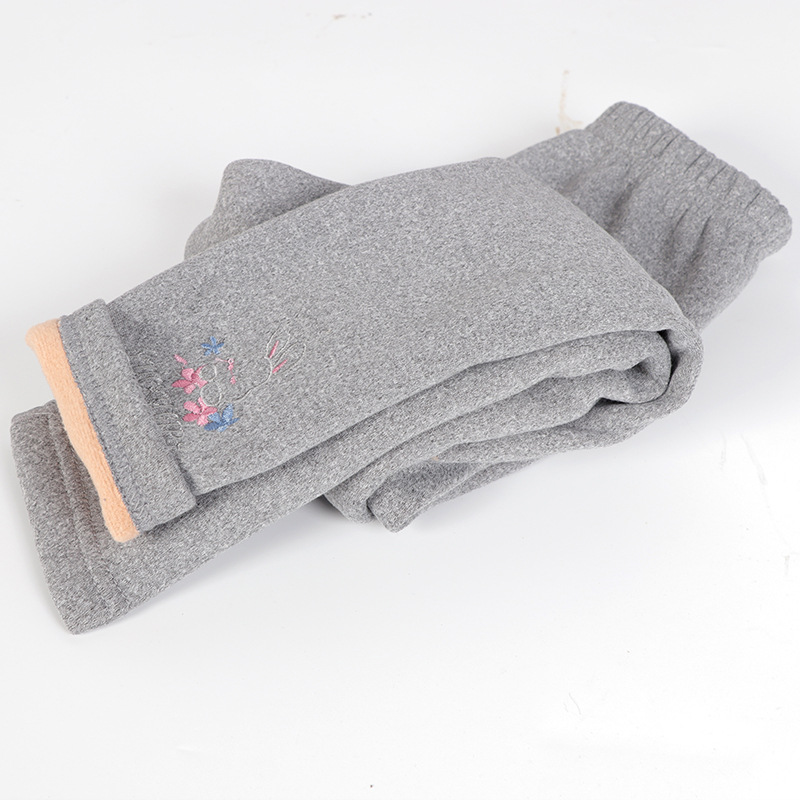 Picture of Girls' leggings spring and autumn outdoor wear 2023 New 2-year-old 3 autumn clothes 4 Western style 5 fleece-lined baby Winter Children's pants