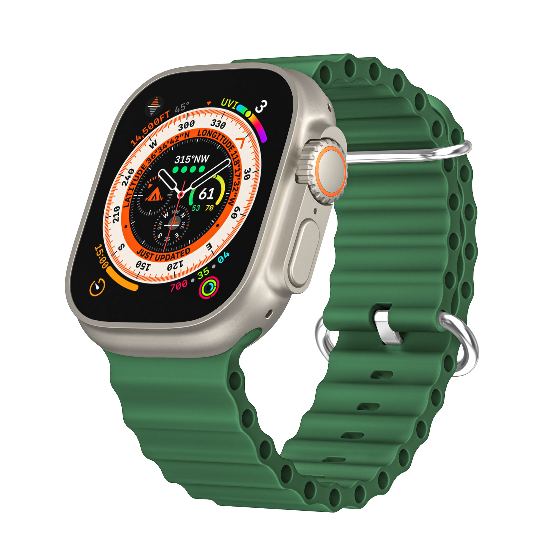 Picture of For Apple watchs10 Silicone Strap iwatch9Ultra Ocean Wave Silicone Strap