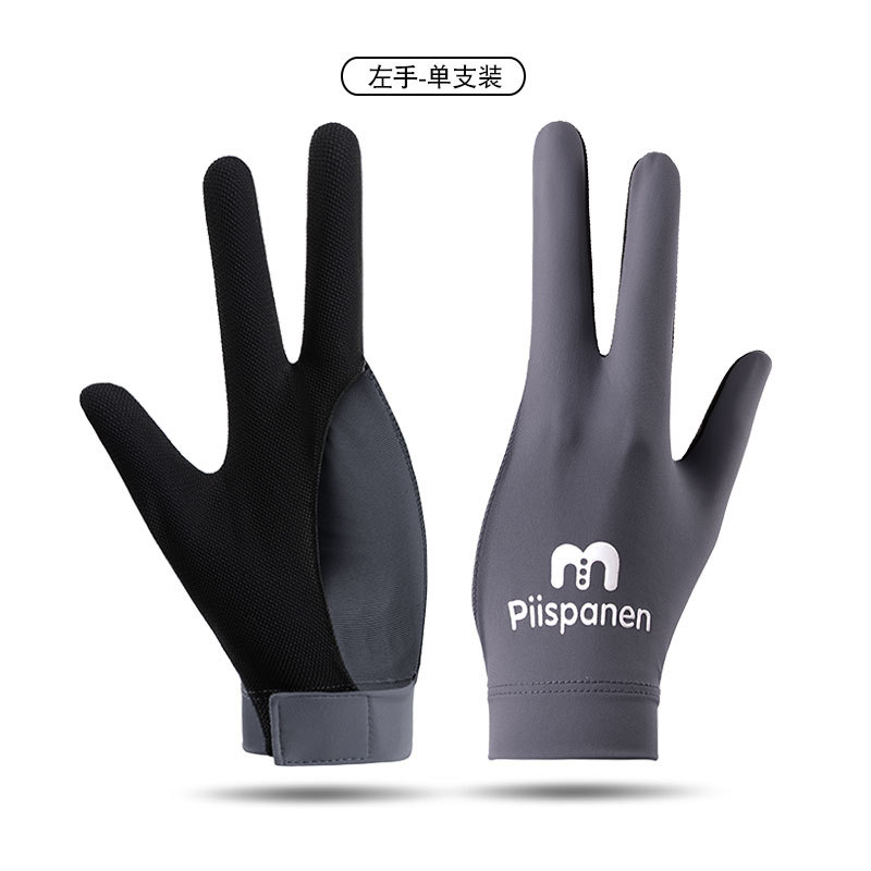 Picture of Billiards Gloves Professional Snooker Men's Three-Finger Full-Finger Ice Silk Breathable Non-Slip Left-Hand Single Pool Gloves Women