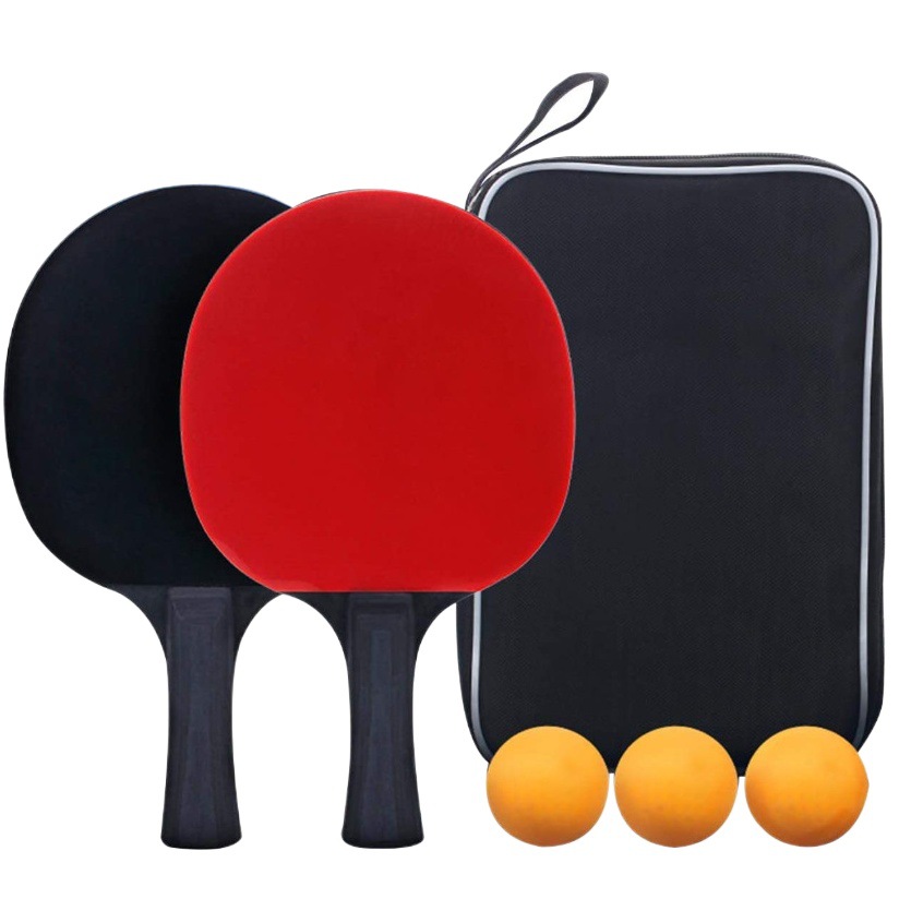 [Factory] 3-star table tennis racket set training table tennis board horizontal racket straight racket table tennis board support generation hair
