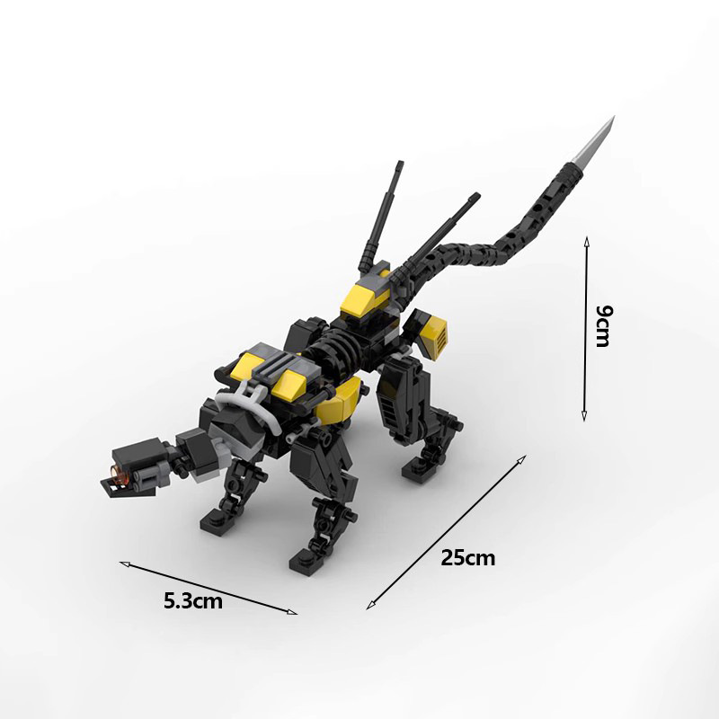 Picture of Cross-border MOC assembled building blocks compatible with Lego toy Horizon Zero Dawn tracker mechanical monster model