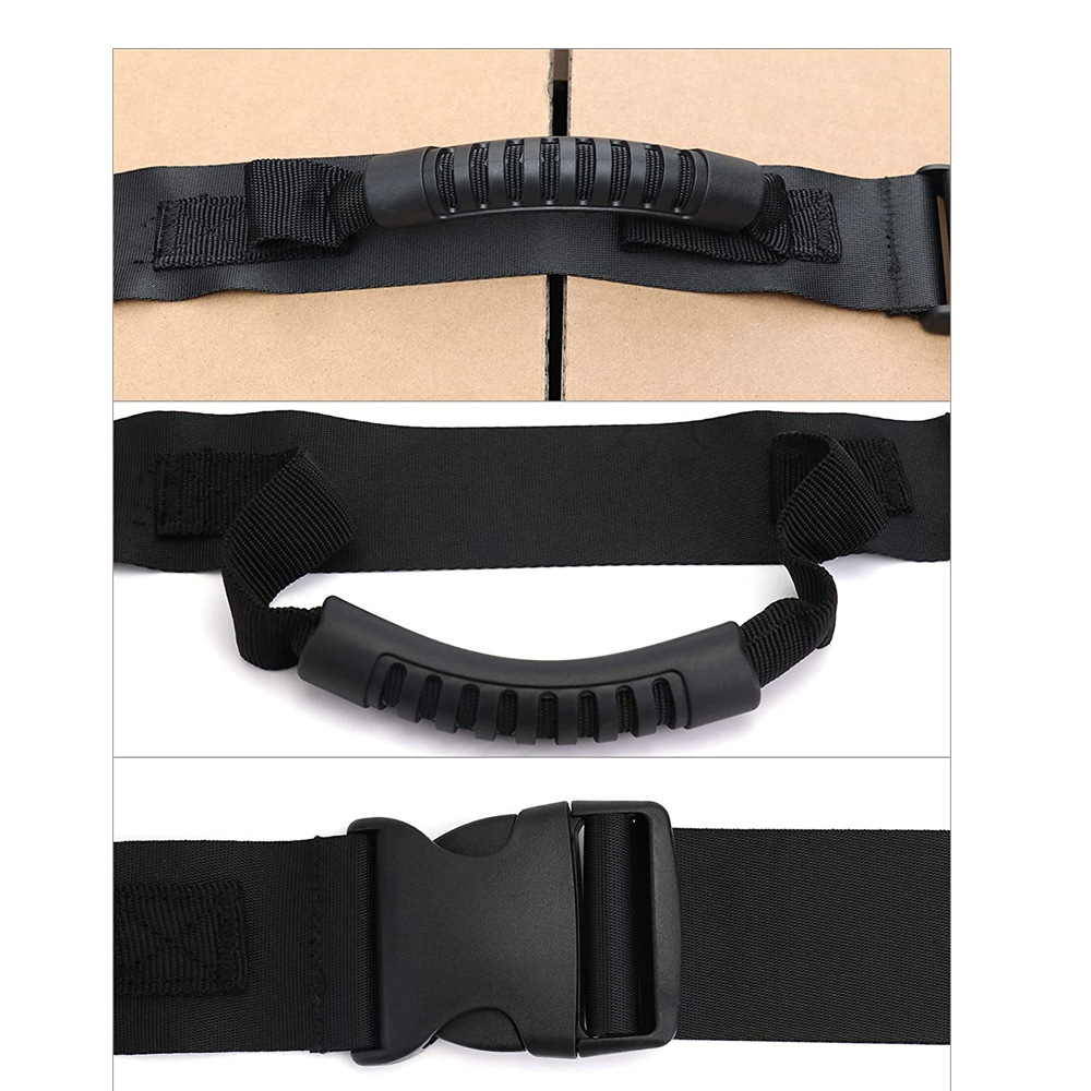 Picture of Handlebar hand luggage strap design length adjustable packing belt luggage case strap one-word packing belt rope