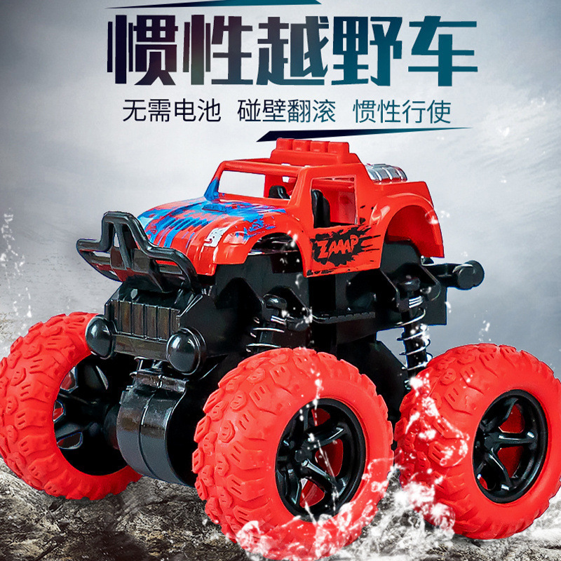 Picture of Four-wheel inertial off-road vehicle flipping dynamic stunt car rotating toy car children's model car anti-fall stall
