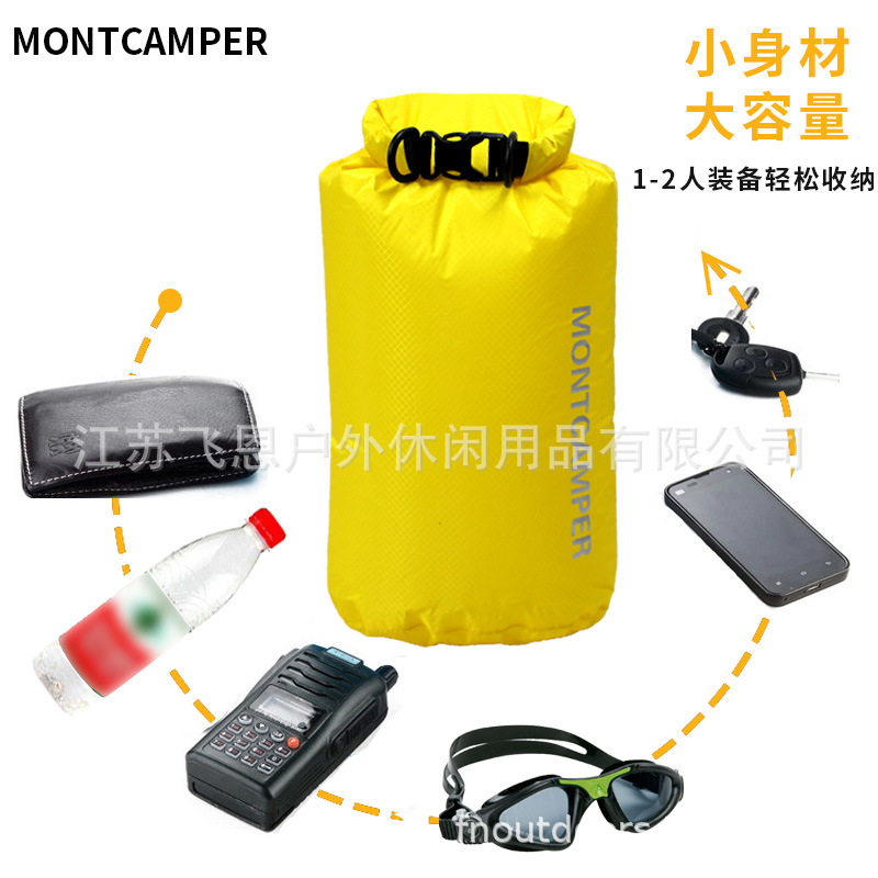 Picture of Factory Direct Sales Montcamper Nylon Ultra-Light Outdoor Waterproof Bag Skin Bag Rafting Bag River Tracing Waterproof Bag