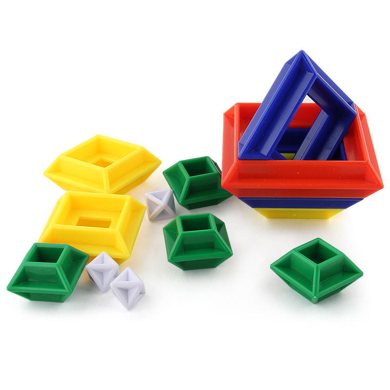 Picture of New product magic turn pattern tower children's intelligence building blocks Rubik's Cube puzzle science and education assembly toys with instructions