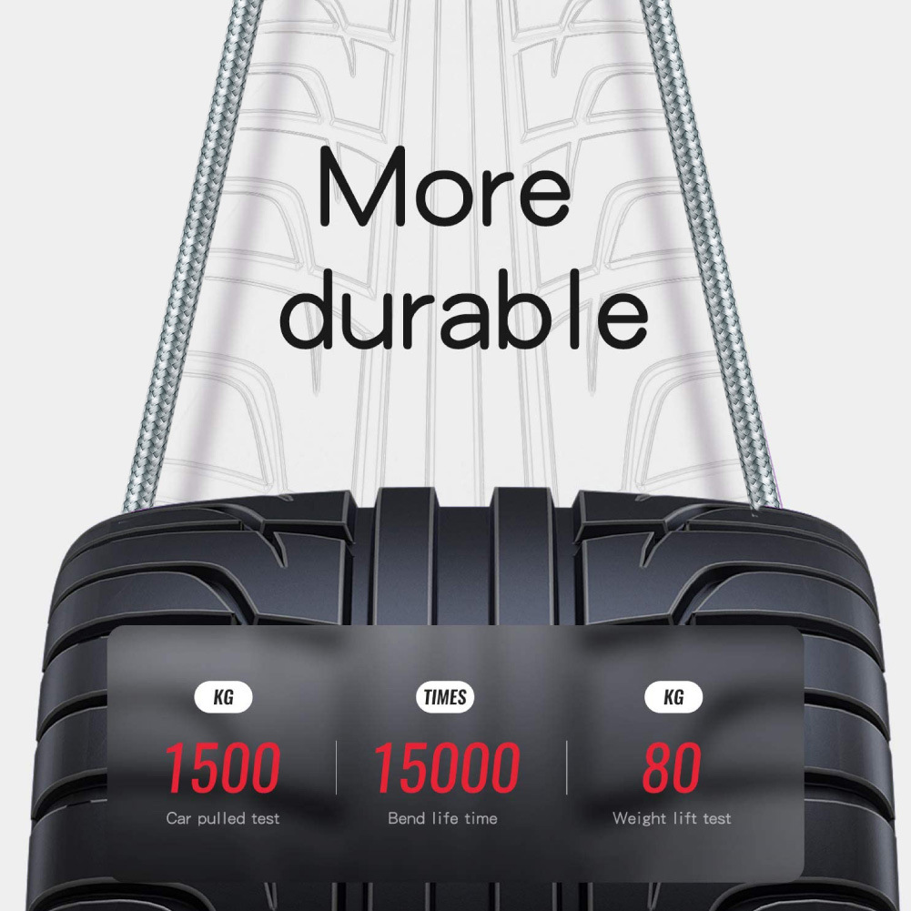 Picture of Fast Charging Data Cable Manufacturer Wholesale Suitable for Apple iPhone Android Mobile Phone Nylon Braided USB Charging Cable