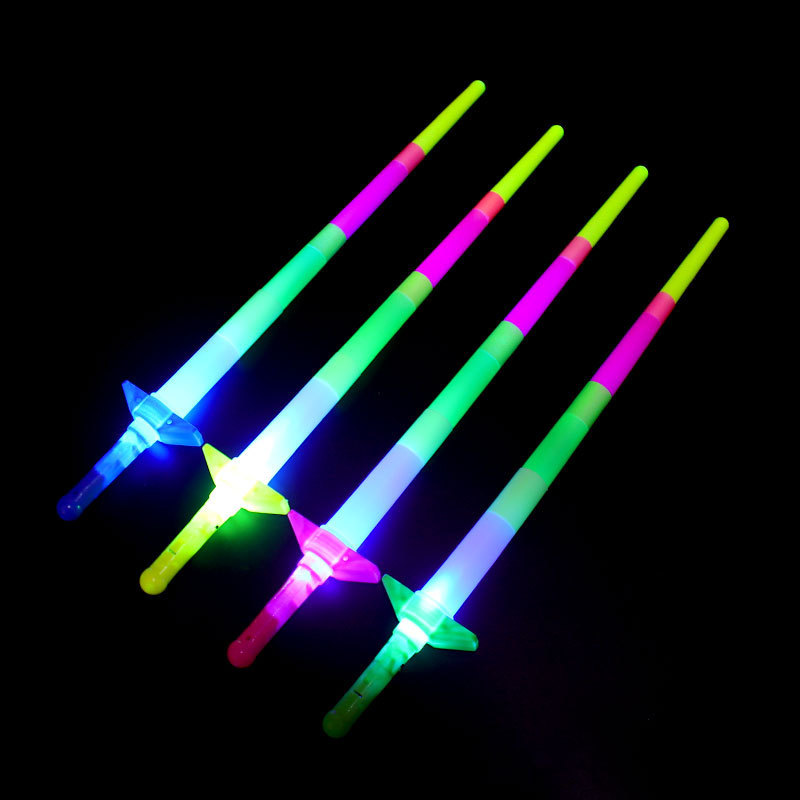 Picture of Large four-section luminous stick shrink stick luminous stick four-section retractable fluorescent stick night market children's toys wholesale