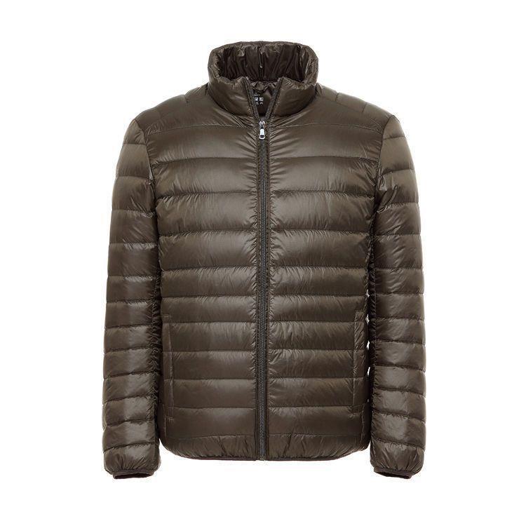 Picture of Lightweight Light Down Cotton-padded Coat Men's Short Hooded Vertical Collar Plus Large Size Middle-aged and Elderly Light Spring Clothes