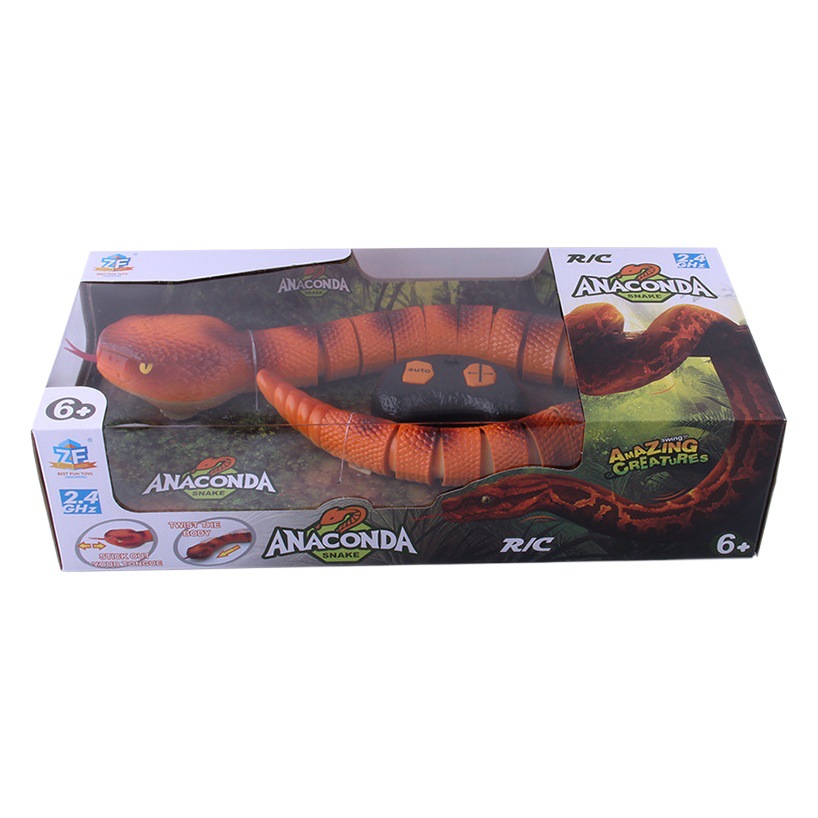 Electric remote control new strange toy remote control rattlesnake animal infrared simulation Python funny a generation of hair