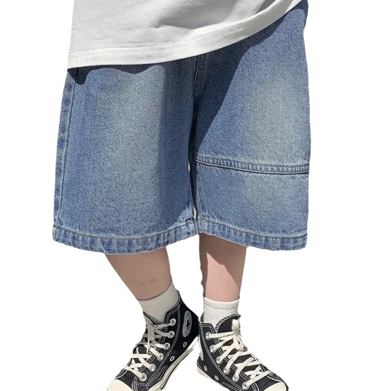 Picture of 2024 New Loose Children's Five-point Pants New Fashion Brand Simple Summer Jeans Shorts Trend