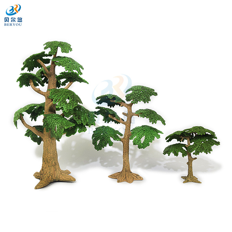 Picture of Simulation mini landscape tree model sand table pine cypress children's toy simulation insect forest ecological plant