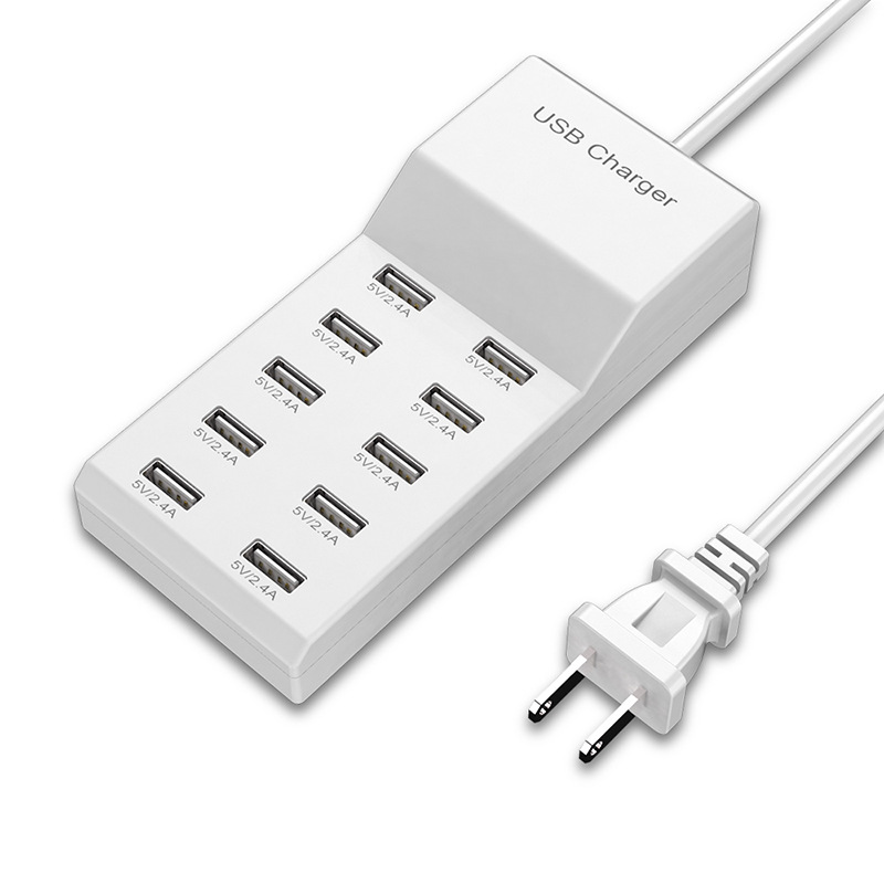 Picture of Wholesale USB Multi-Port Charger 5V2.4A10 Port Mobile Phone Fast Charging Strip Adapter Head Power Supply Fast Charging Head
