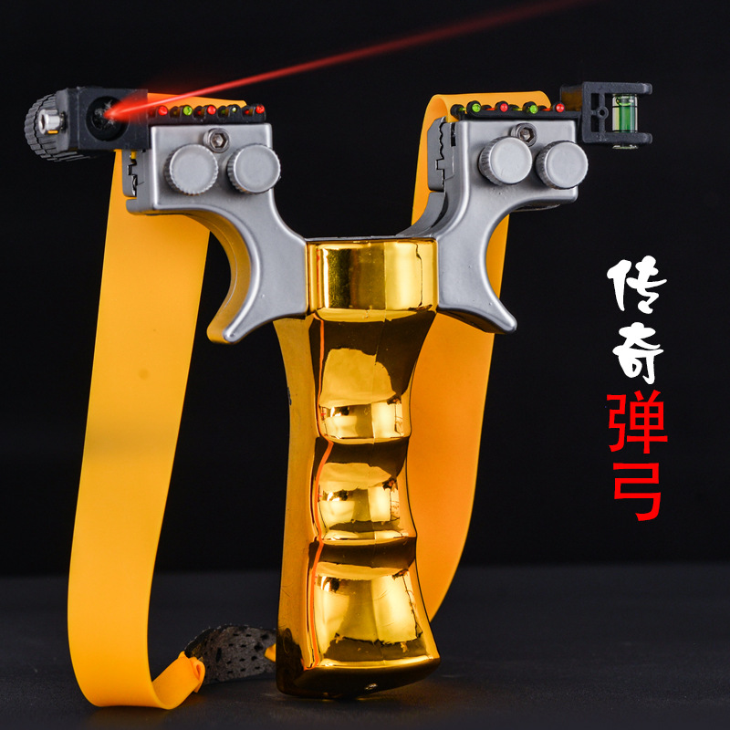 Picture of Slingshot legend double wire large support head resin seamless handle laser flat rubber band accessories slingshot factory wholesale