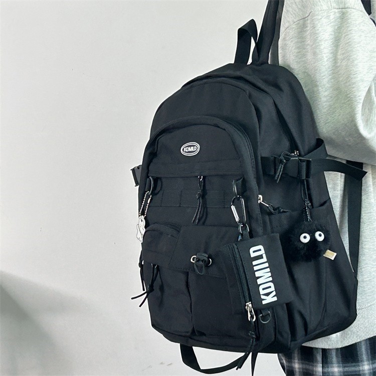 Picture of Korean-style Retro Tooling College Student Schoolbag Senior high school Junior High School Student Simple All-match Backpack Large Capacity Backpack for Men and Women