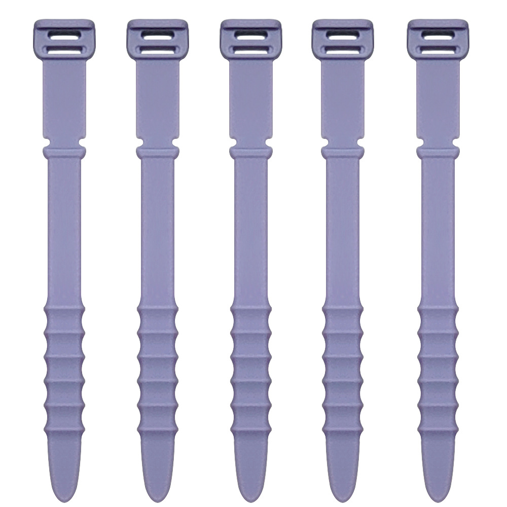 Picture of Fishbone Silicone Cable Organizer Data Cable Storage Tie Headphone Cable Winder Strap Cord Organizer