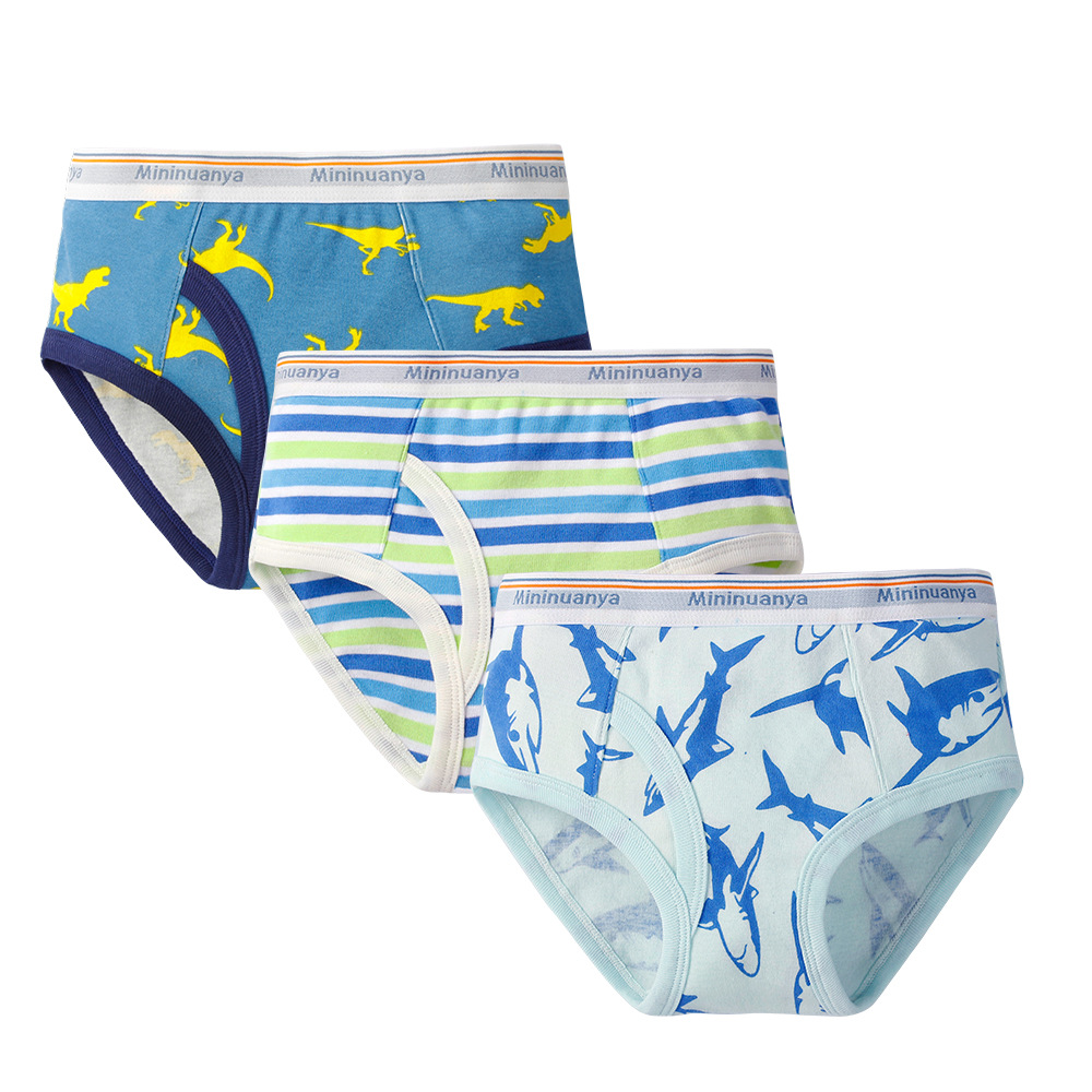Picture of Children's briefs European and American pure cotton thread baby boy's underwear small and medium-sized children's cartoon breathable boy shorts wholesale
