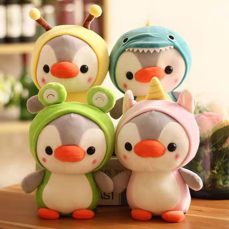 Picture of Transformation Penguin Plush Toy Dinosaur Frog Unicorn Doll Wedding Toss Doll Grab Machine Doll Factory