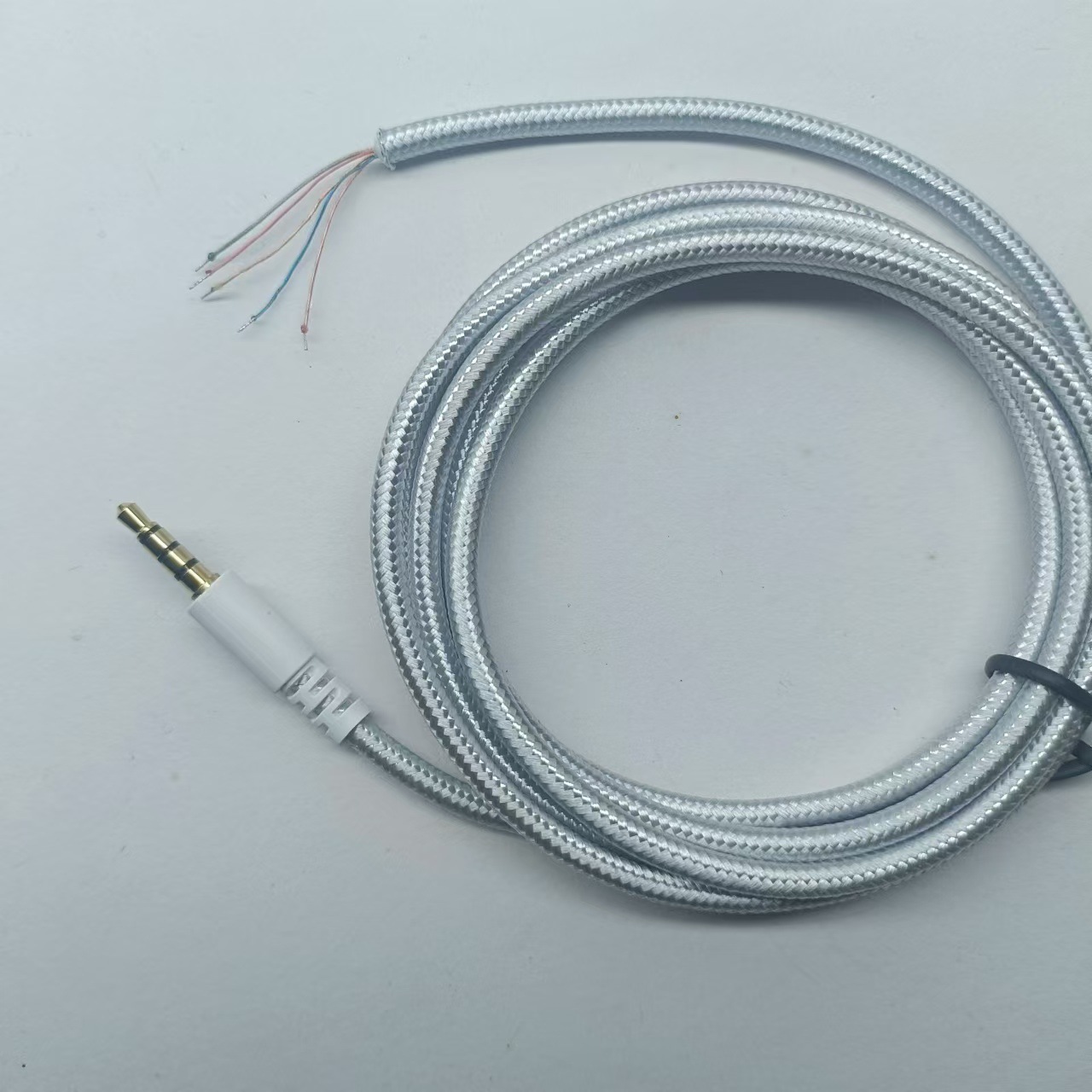 Picture of For Kingston Hurricane Tomahawk Black Hawk 5-Core Headset Repair Line White Braided Headset Upgrade Line Audio Line