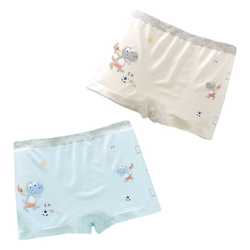 5 Pack Seamless Pure Modé Cotton Large Children's Underwear Men's Tight Sai Cotton Boxer Shorts Little Boy Baby Children's Pants