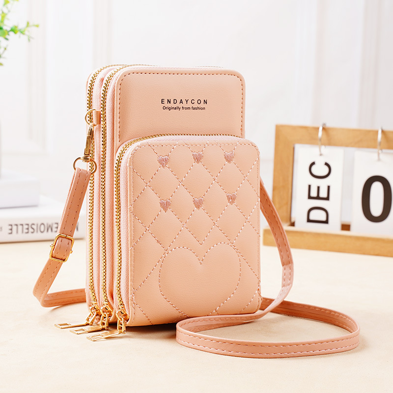 Picture of New Large-Capacity Multifunctional Fashionable Simple Shoulder Bag Crossbody Three-Layer Zipper Mobile Phone Bag for Women