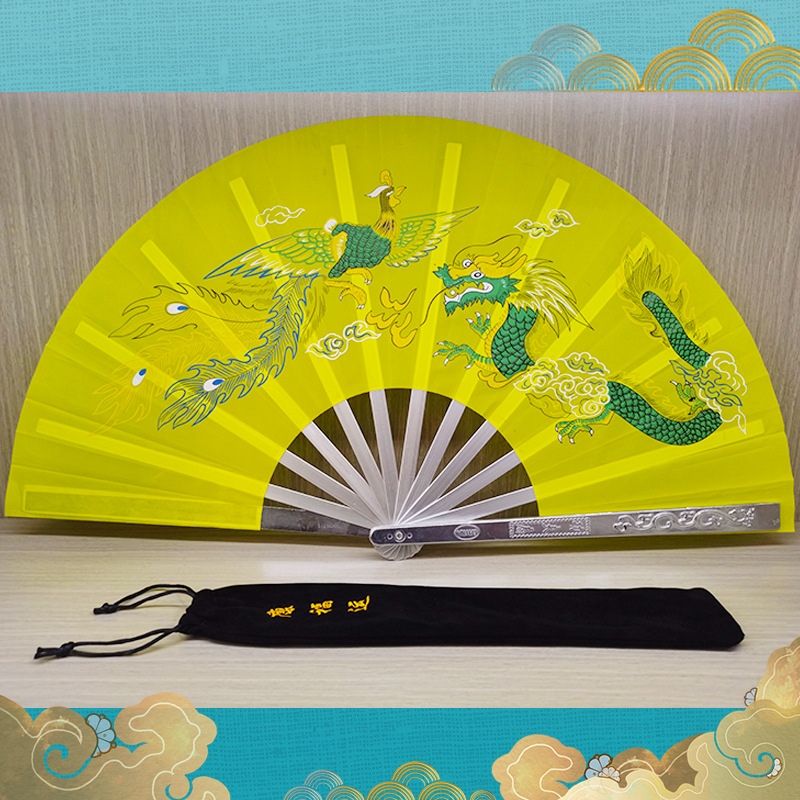 Picture of Tai Chi Kung Fu Fan Aluminum Magnesium Alloy Fan Performance Fan Morning Exercise Fan Hands Fan Tai Chi Fan Factory Direct Fan Folding Fan